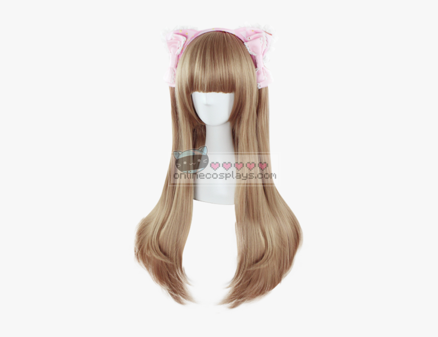 Blonde / Brown Straight Long Wig Oc306 - Lace Wig, HD Png Download