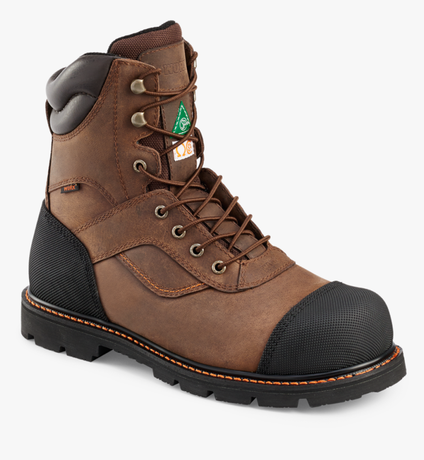 Men’s 8 Inch Boot Brown Steel Toe - Best Work Boots, HD Png Download