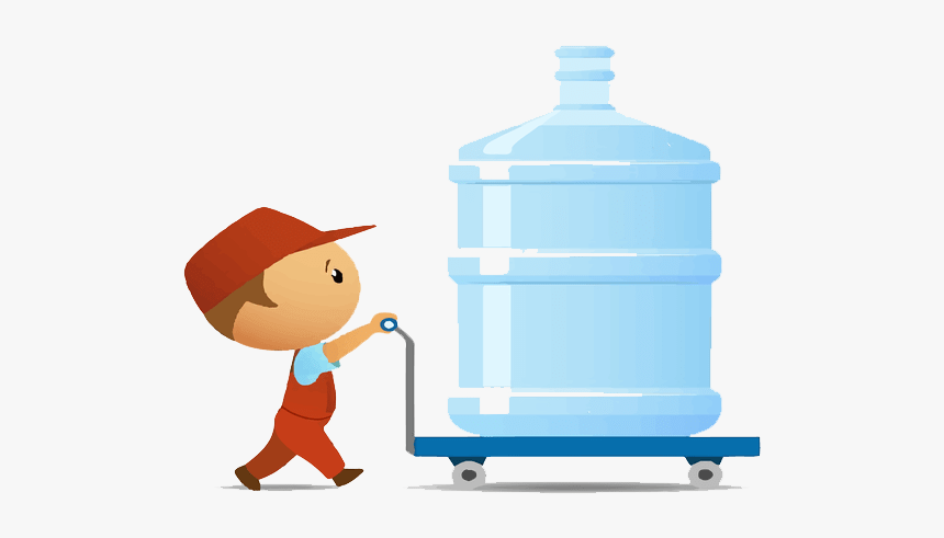 Water Delivery Boy Icon, HD Png Download