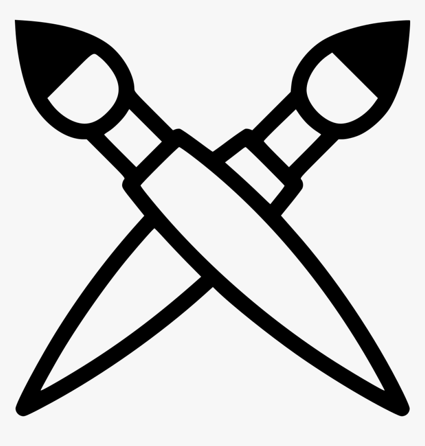 Brushes Png -png File Svg - Crossed Brush Pencil, Transparent Png