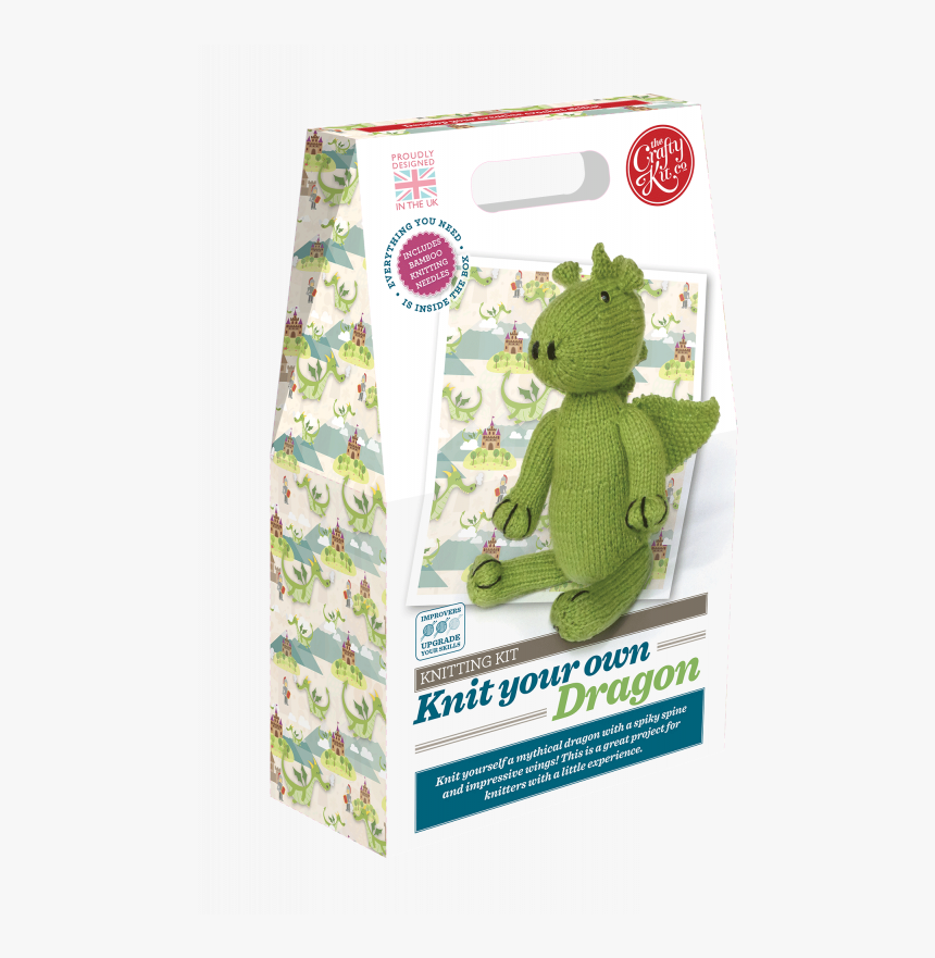 Knit Your Own Dragon Kit - Knitting, HD Png Download