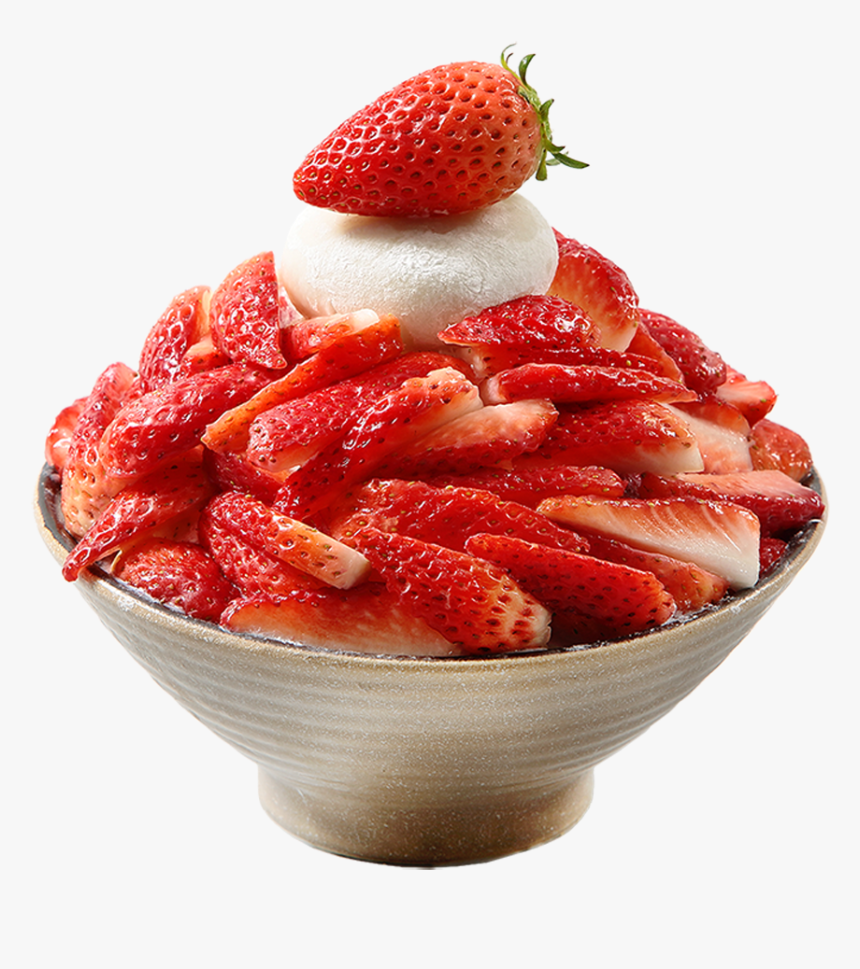 Fresh Strawberry Falling Snow, HD Png Download