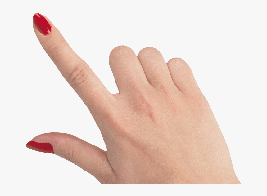 Pointing Hand - Nail Polish, HD Png Download