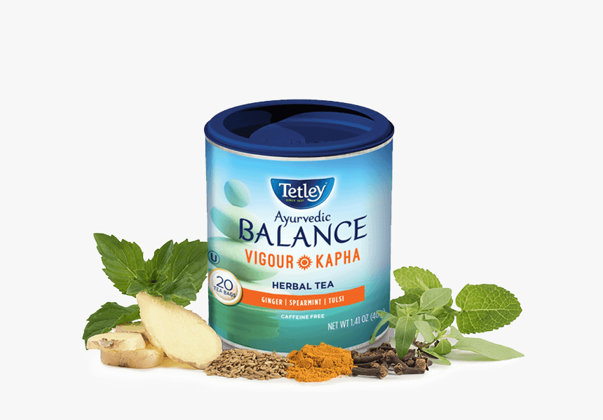 Tetley Ayurvedic Balance Vigour-kapha Tea - Tetley, HD Png Download