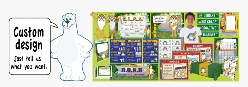 Pbis Posters Polar Bear Mascot Clip Art - Clip Art, HD Png Download