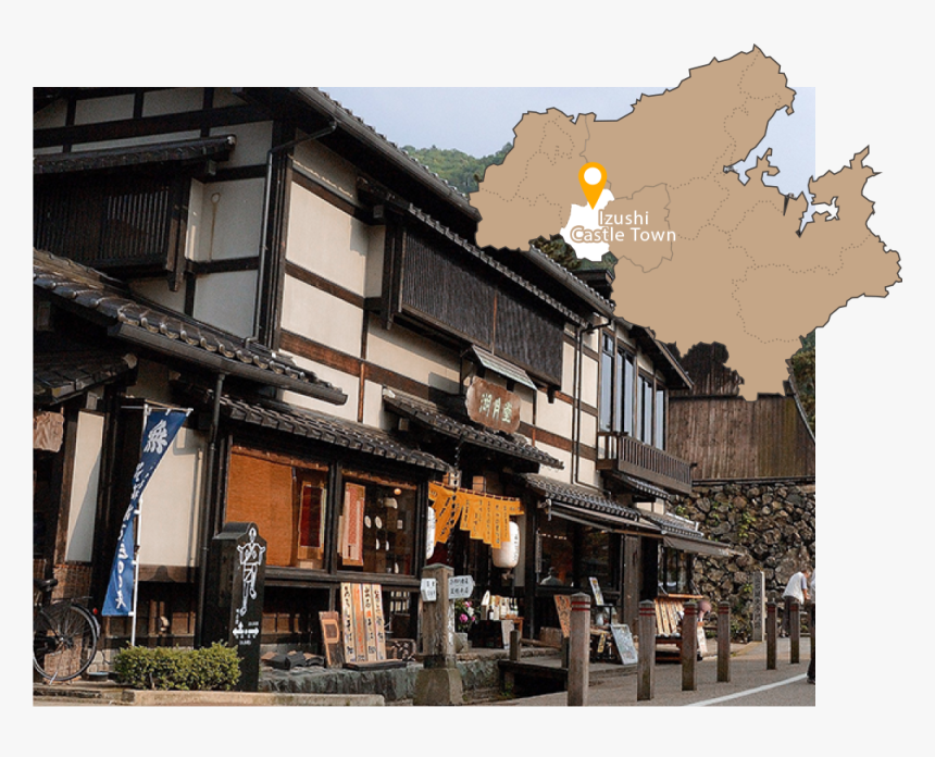 Image Of Izushi Castle Town And Map - House, HD Png Download
