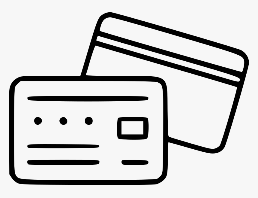 Credit Card Web Pay Payment Shopping Banking - Credit Card Line Vector, HD Png Download