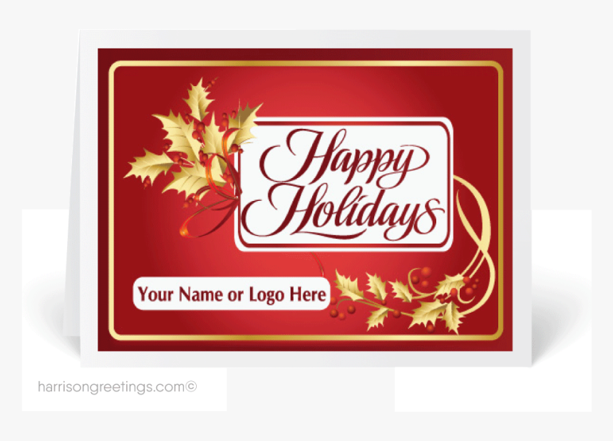Transparent Happy Holidays Png Transparent - Happy Holidays Card, Png Download