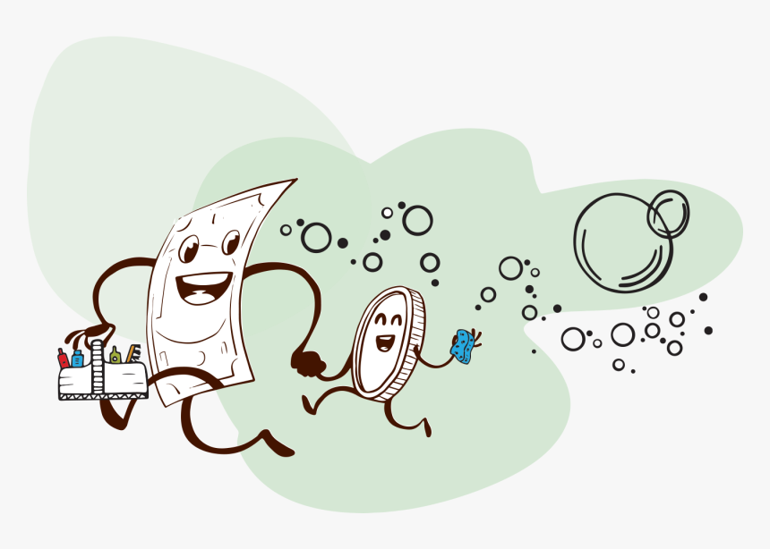 Money Illustration - Cartoon, HD Png Download