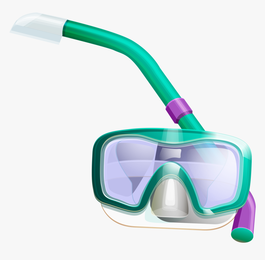 Goggles Clipart Swimming Mask - Snorkel Mask Png, Transparent Png