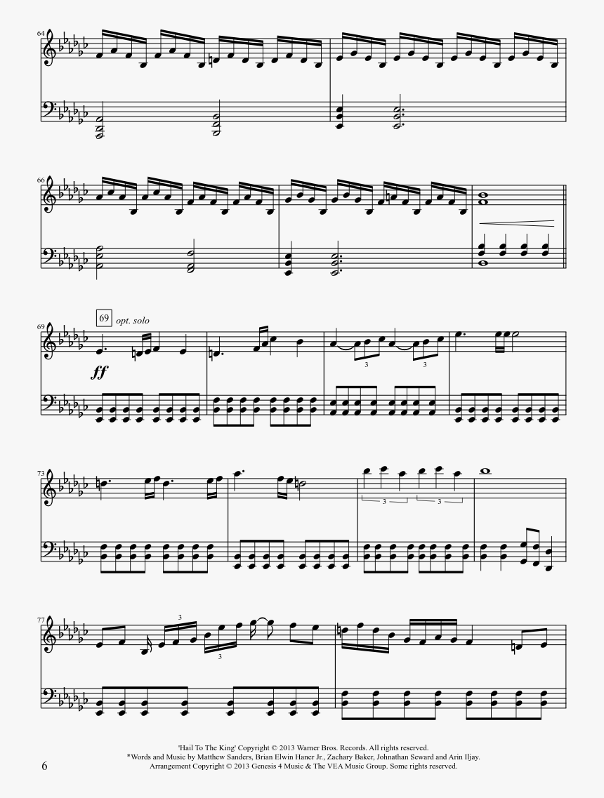 Avenged Sevenfold Piano Notes Hd Png Download Transparent Png Image Pngitem