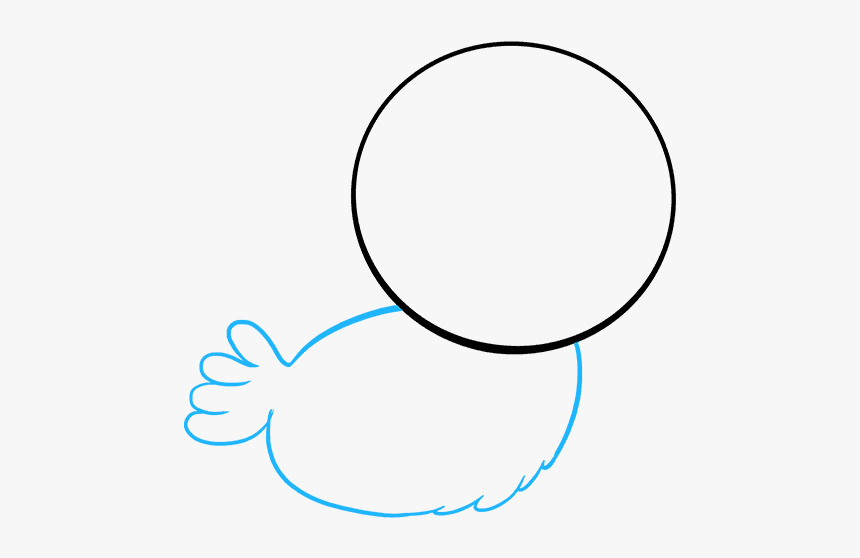 How To Draw Baby Bird - Circle, HD Png Download