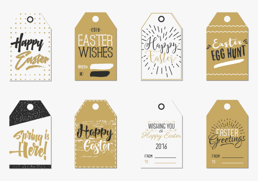 Easter Gift Tags Collection Example Image - Label, HD Png Download