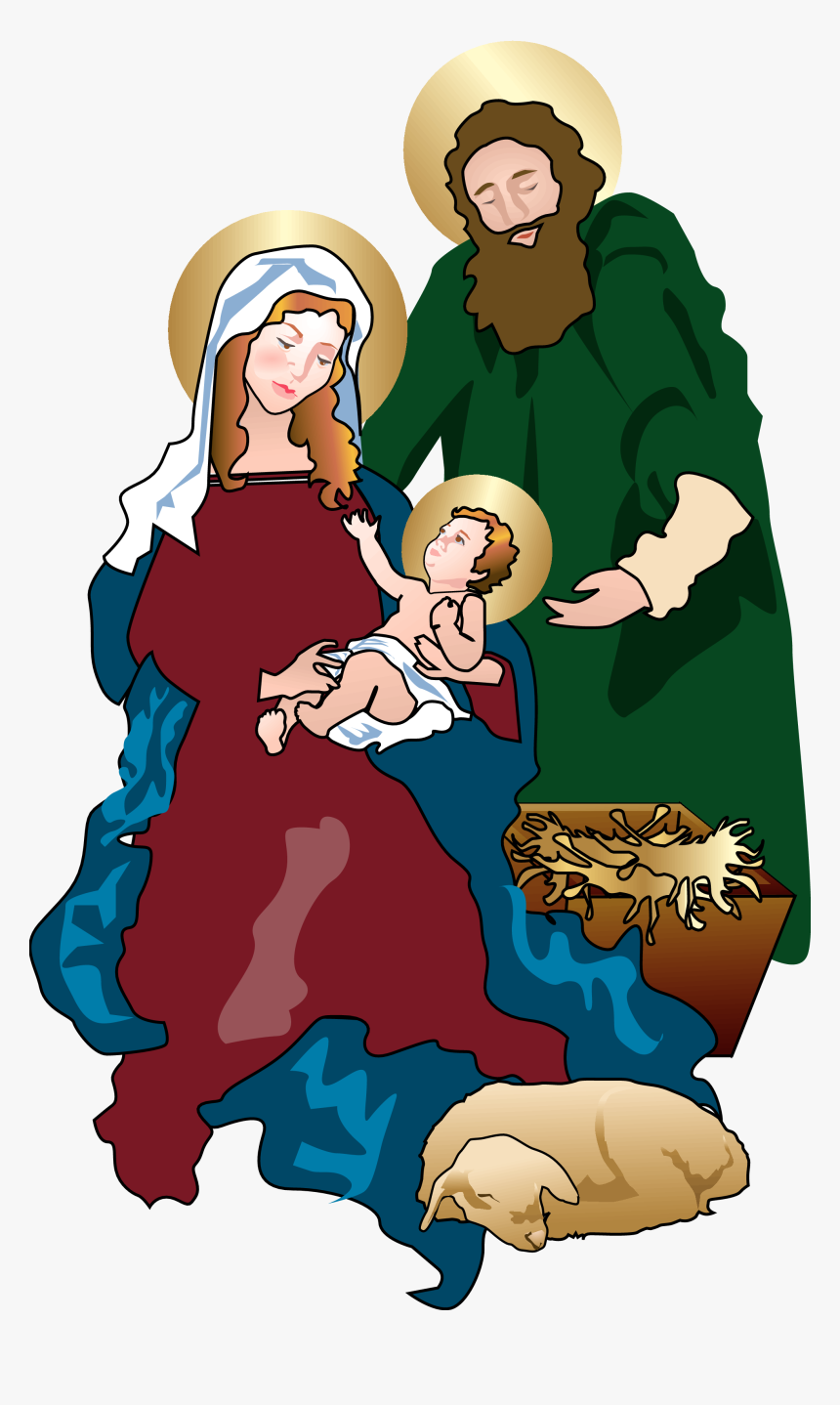 Holy Family In A Manger, HD Png Download