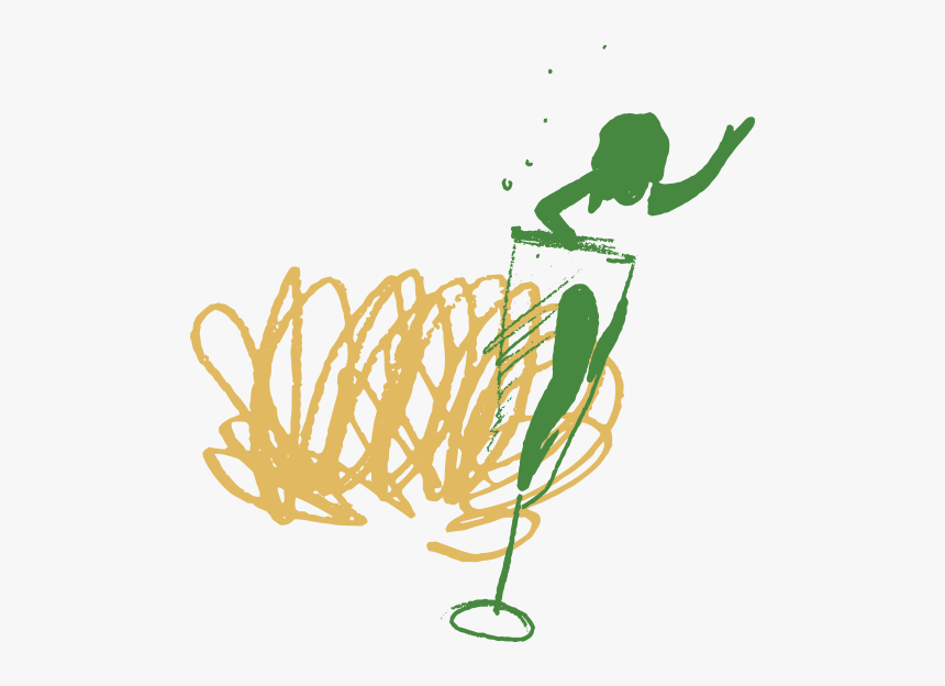 Recess Champagne Swimmer - Illustration, HD Png Download