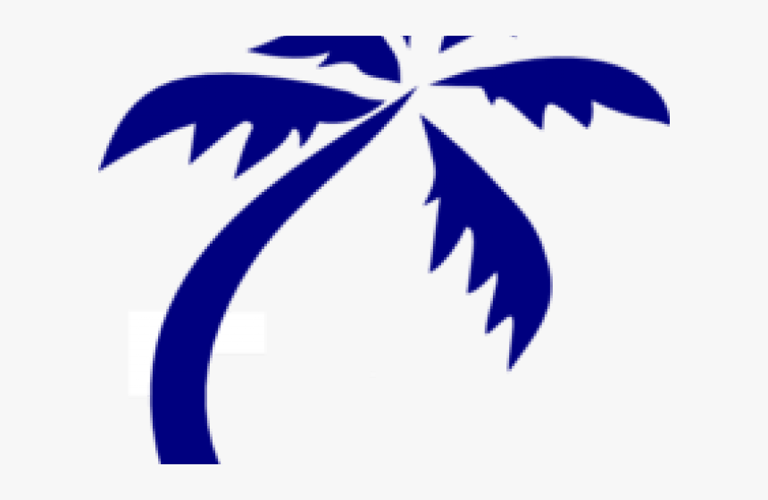 Palm Tree Clipart Family - Silhouette Coconut Tree Png, Transparent Png