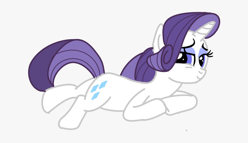 Fanmade Rarity Lying Down - Rarity Png Lying Down, Transparent Png