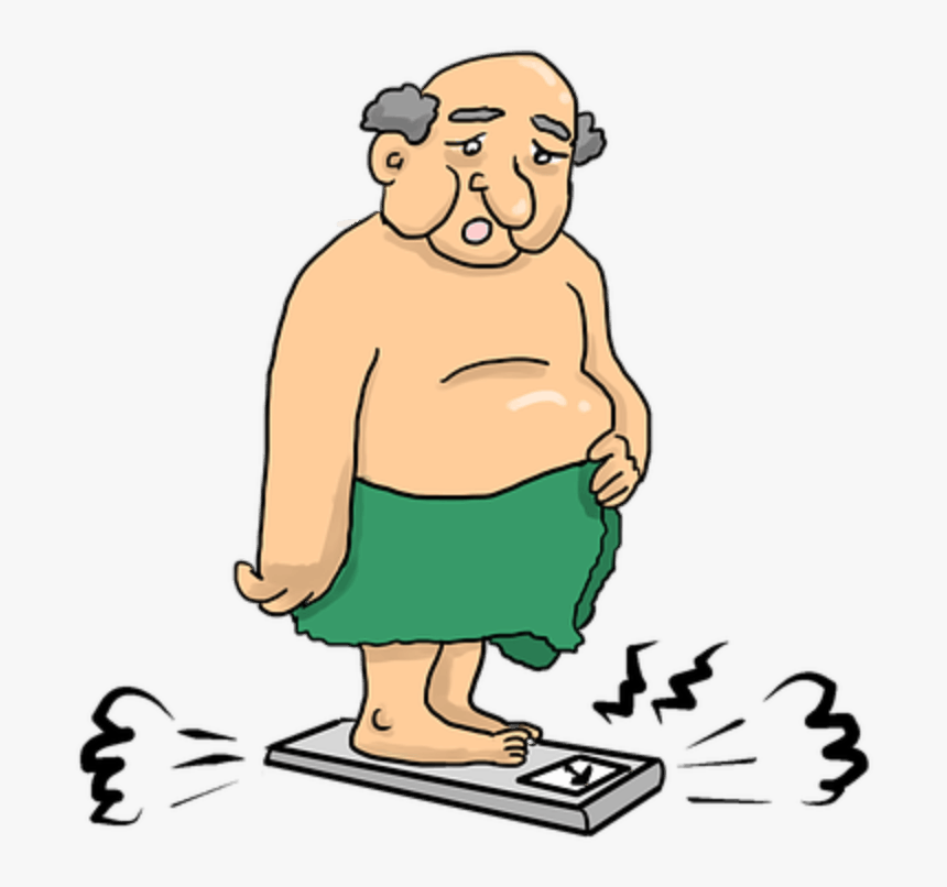 Obesity On Scale - Obese Depression, HD Png Download