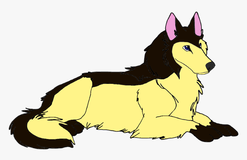 Airi Laying Down - Kunming Wolfdog, HD Png Download