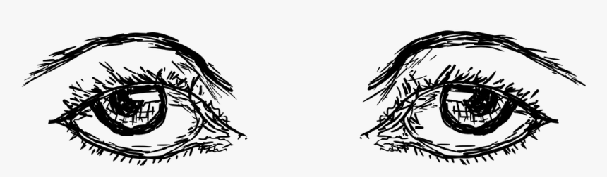 Eyes Drawing Images For Kids, HD Png Download