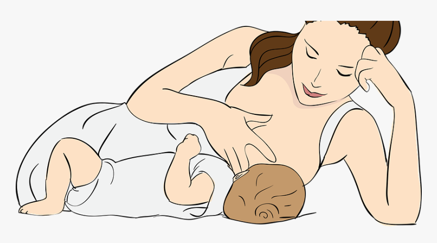 Laying Down Breastfeeding, HD Png Download