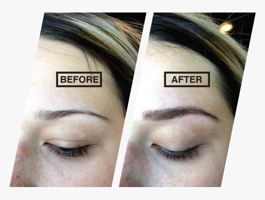 Chic Lash Microblading For $550 - Microblading Eyebrows Over Time, HD Png Download
