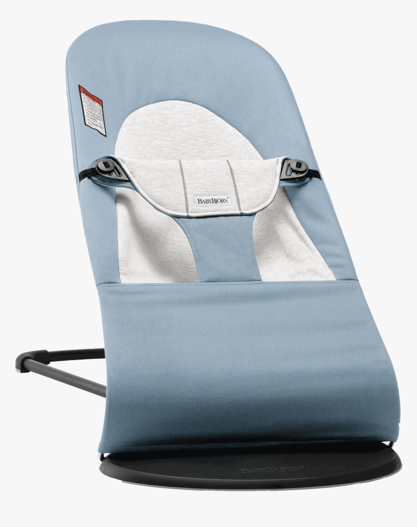 Baby Bouncer Balance Soft In Blue/gray Cotton-jersey, HD Png Download