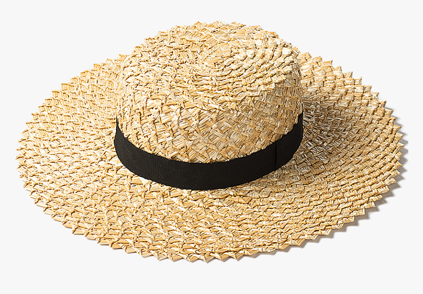 Raw Straw Handmade Boater - Cowboy Hat, HD Png Download