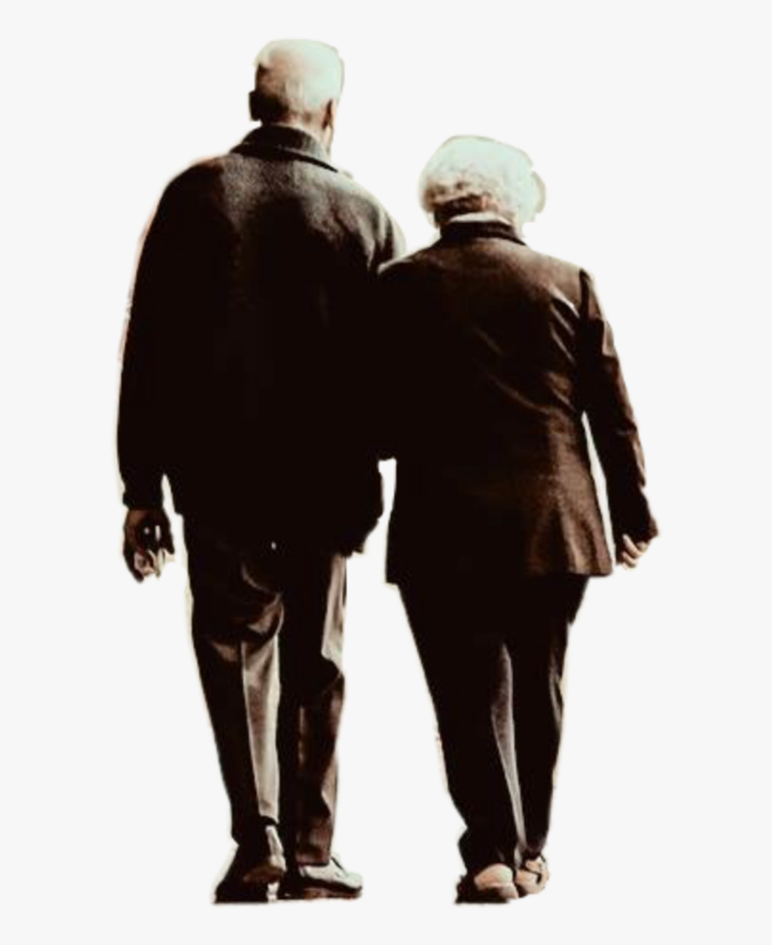 #amerifmanandwoman #old #couple #loversday - Old Age, HD Png Download