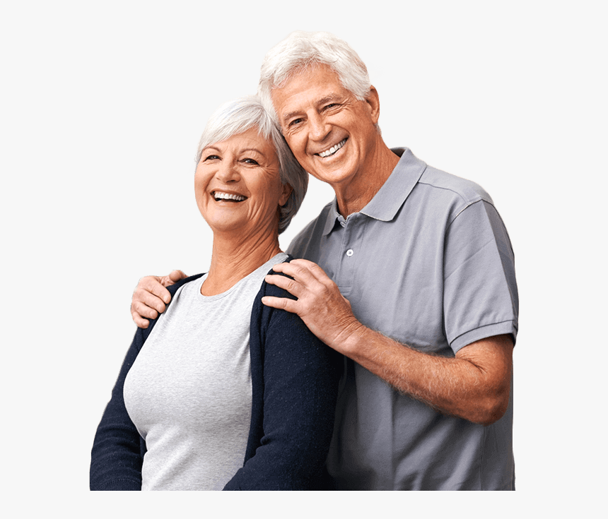Older Couple With Healthy Beautiful Smiles - Grandparent, HD Png Download