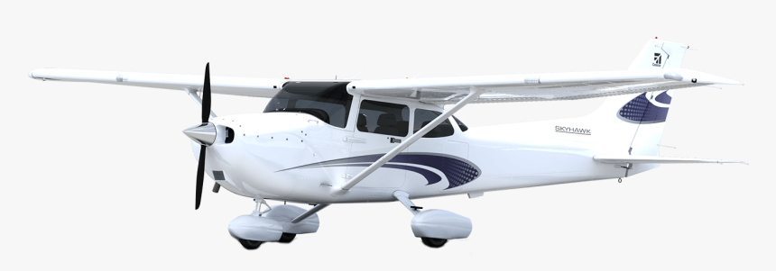 Transparent Airplane Pulling Banner Clipart - Cessna 172 Png, Png Download