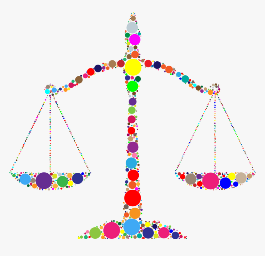 Triangle,symmetry,area - Abstract Scales Of Justice, HD Png Download