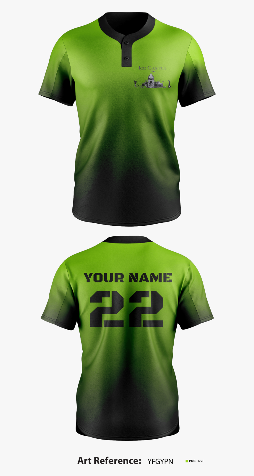 Ice Castle Two Button Softball Jersey - Active Shirt, HD Png Download