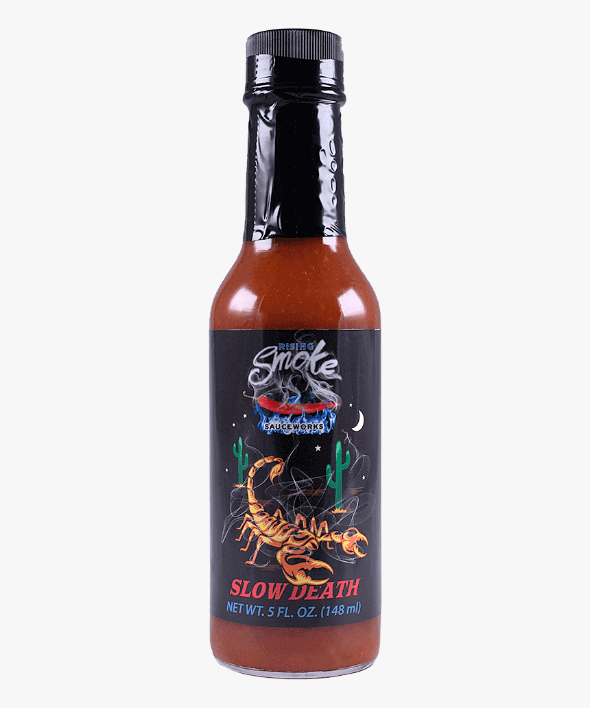 Rising Smoke Slow Death Hot Sauce Bottle - Insect, HD Png Download