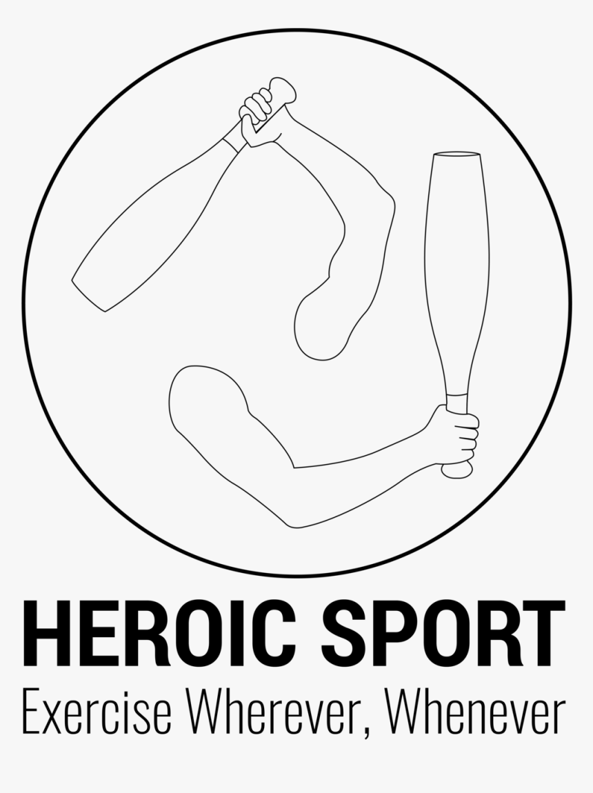 Heroic Sport Logo Outline - Line Art, HD Png Download