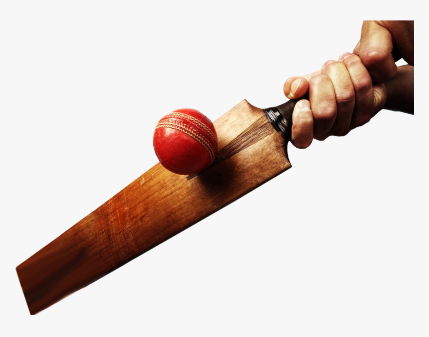 Cricket Bat And Ball Transparent Image - Transparent Cricket Bat And Ball, HD Png Download