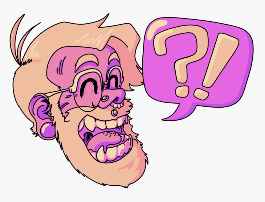Baboon Self Portrait No Name Clipart , Png Download - Cartoon, Transparent Png