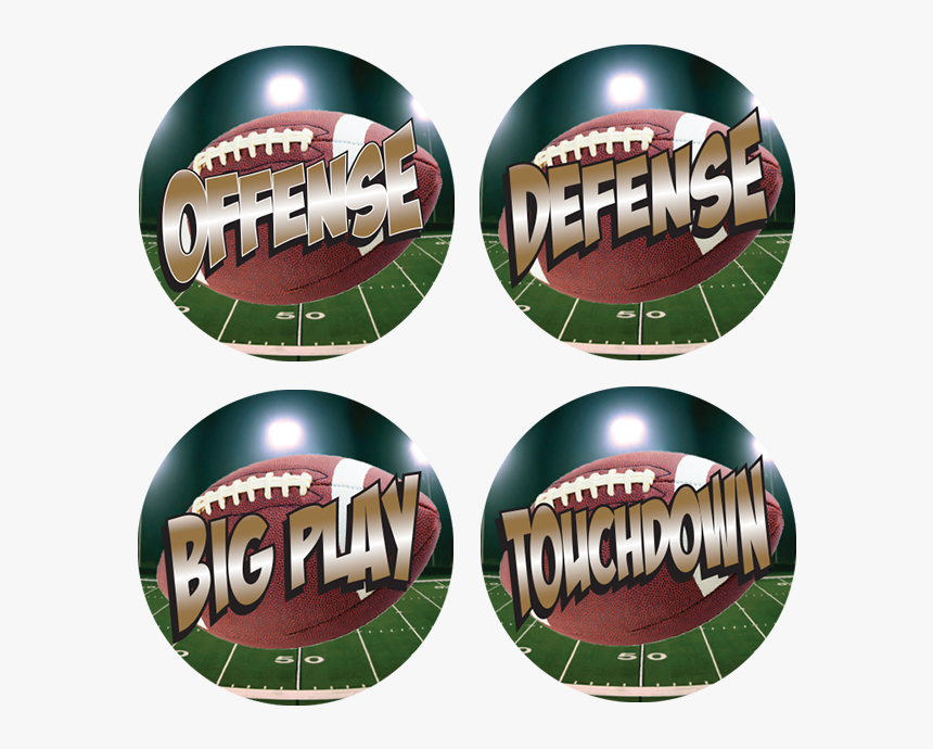 Full Color Football Award Decals - Flag Football, HD Png Download