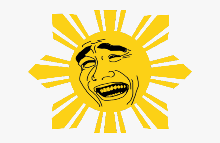 Yao Ming Face Clipart - Clipart Philippine Flag Sun, HD Png Download