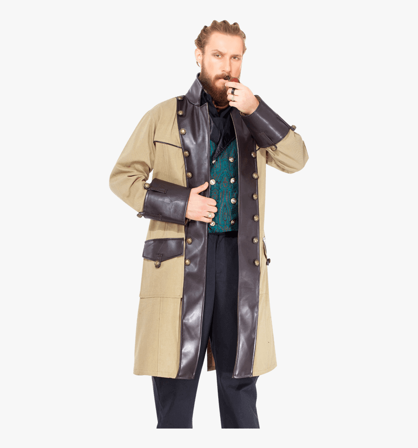 Time Travelers Buff Coat - Overcoat, HD Png Download