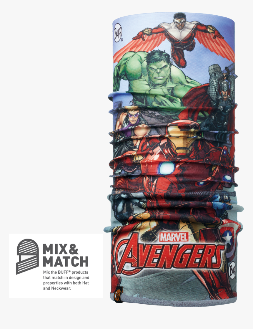 Superheroes Avengers Assemble [classic Jnr Polar Buff] - Avengers Buff, HD Png Download