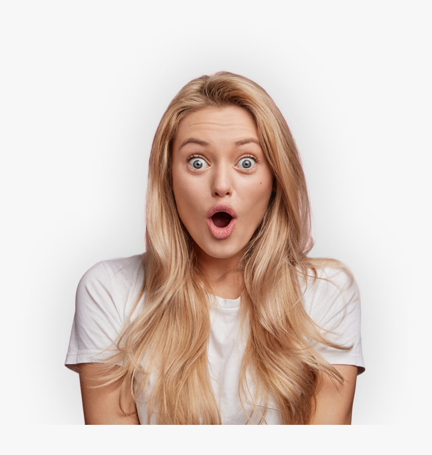 Transparent Surprised Girl Png - Ectodermal Dysplasia Abnormal Hair, Png Download