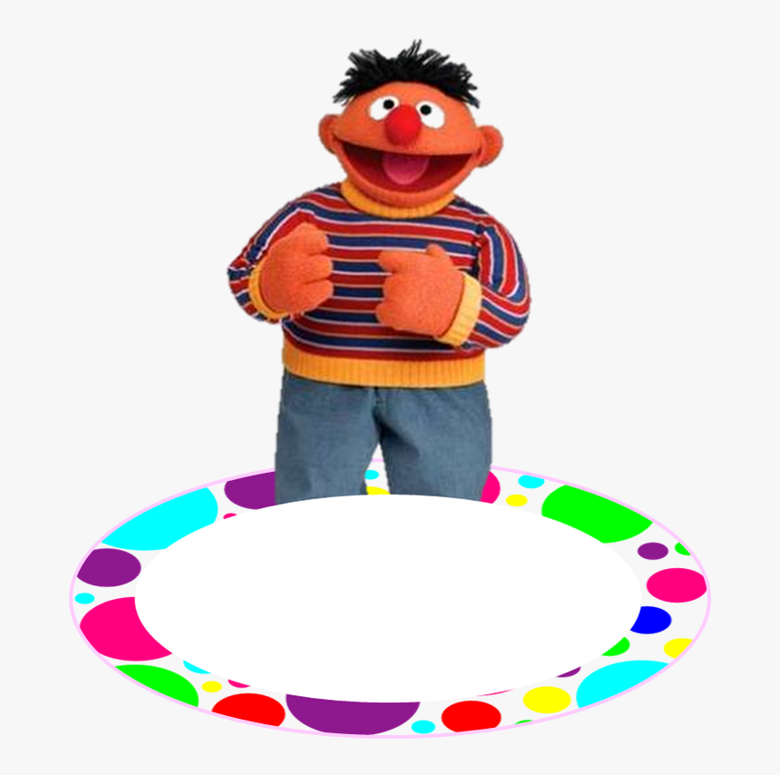 Toppers Or Sesame Street In Colors Polka Dots Free - Ernie Sesame Street Png, Transparent Png