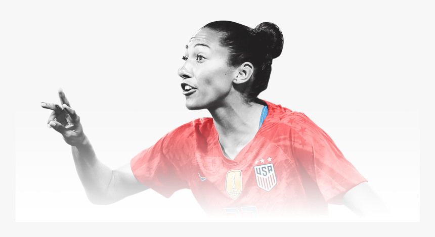 Transparent Surprised Girl Png - Christen Press Side Profile, Png Download