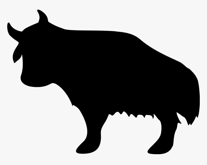 Yak Png -yak Silhouette At Getdrawings - Bison Silhouette Png, Transparent Png