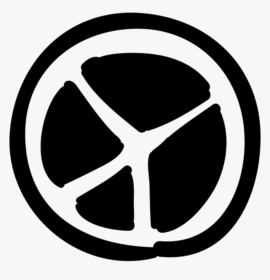 Peace Sign Circle - Peace Sign Inverted, HD Png Download