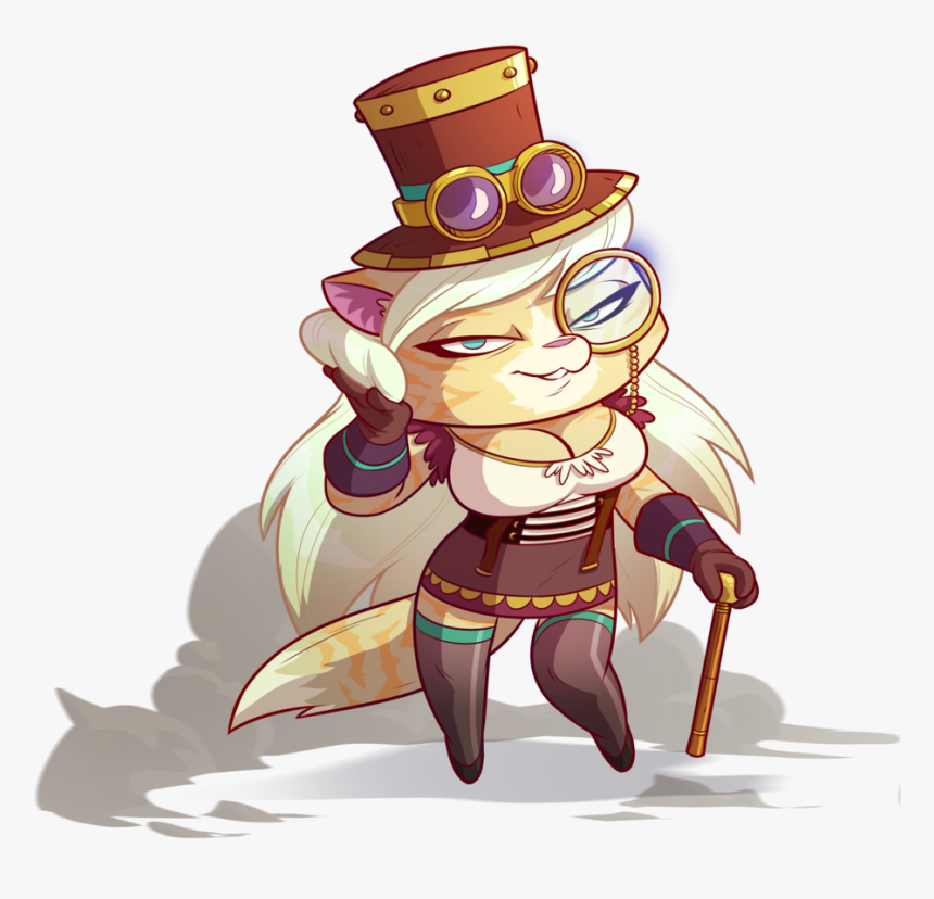 Steampunk Cat - Cartoon, HD Png Download