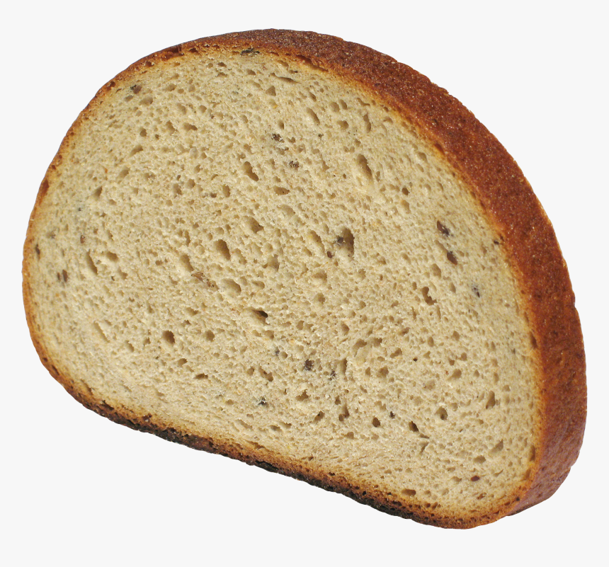 Brown-bread - Slice Of Bread Transparent, HD Png Download