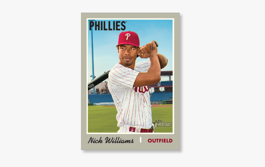 Nick Williams 2019 Heritage Baseball Base Poster - Baseball Player, HD Png Download