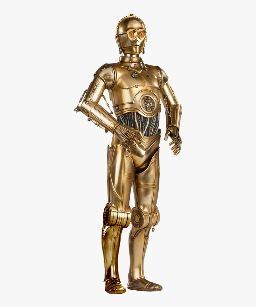 C 3po Robot Starwars Action - C 3po, HD Png Download